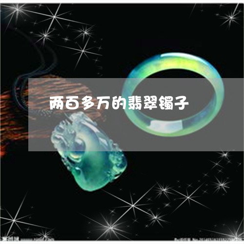 两百多万的翡翠镯子/2023101972757