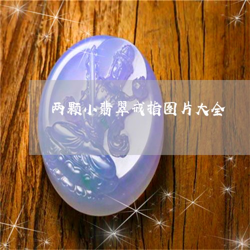 两颗小翡翠戒指图片大全/2023102646670