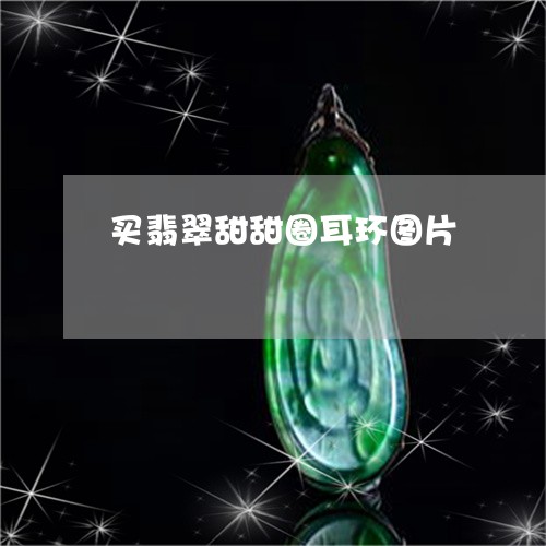 买翡翠甜甜圈耳环图片/2023082426687