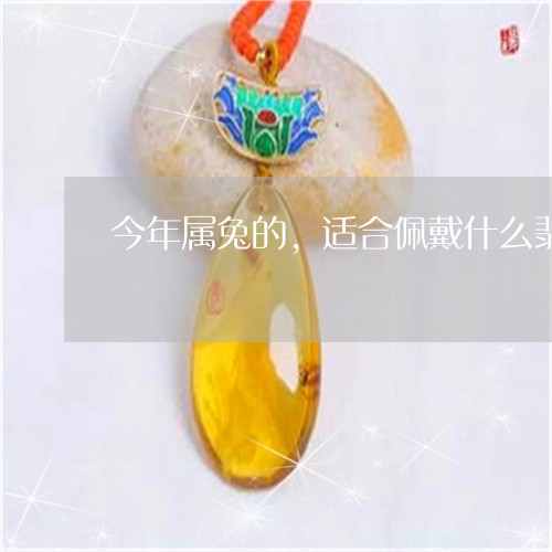 今年属兔的,适合佩戴什么翡翠饰品/2023080330558