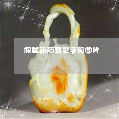 佩戴葫芦翡翠手镯图片/2023082579015