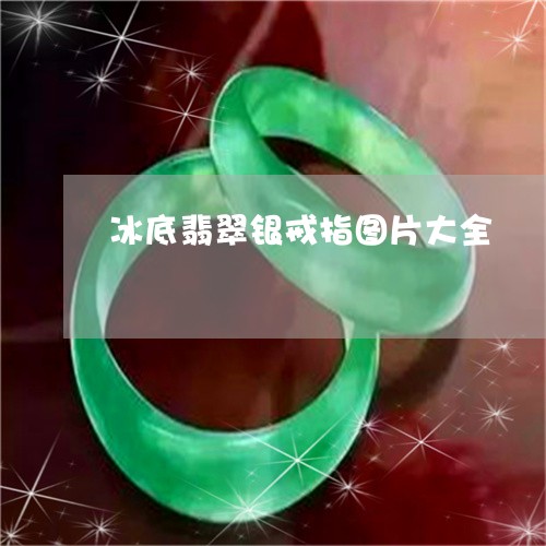 冰底翡翠银戒指图片大全/2023102623016