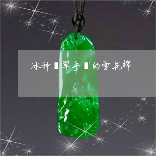 冰种翡翠手镯的雪花棉/2023082588128