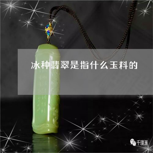 冰种翡翠是指什么玉料的/2023100684037