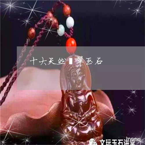 十大天然翡翠玉石/2023090673110