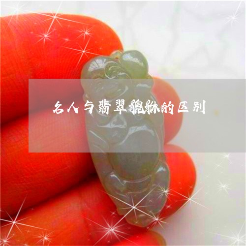 名人与翡翠貔貅的区别/2023102406886