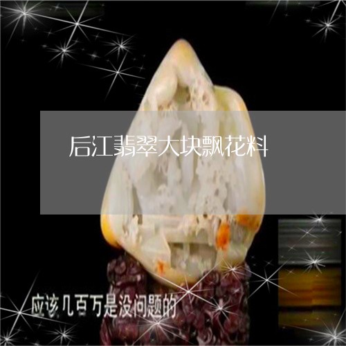 后江翡翠大块飘花料/2023101970649