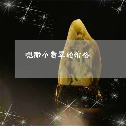 嗯那个翡翠的价格/2023090730107