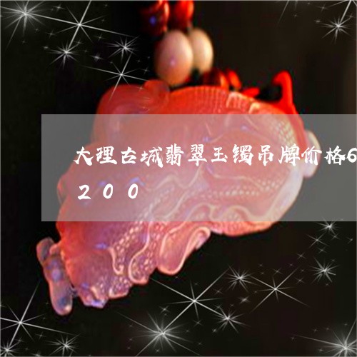 大理古城翡翠玉镯吊牌价格6280折后4200/2023080483362