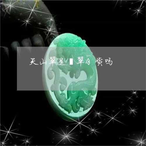 天山翠是翡翠A货吗/2023110124767