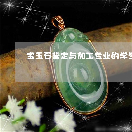 宝玉石鉴定与加工专业的学生/2023101715912