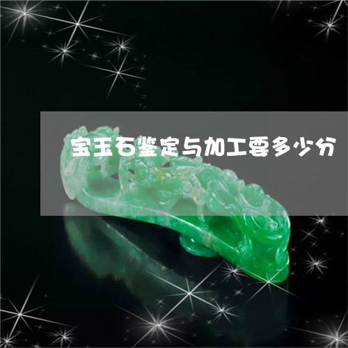 宝玉石鉴定与加工要多少分/2023101692567