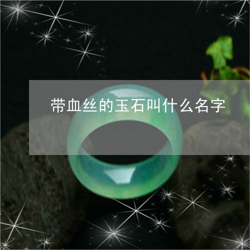 带血丝的玉石叫什么名字/2023100580011