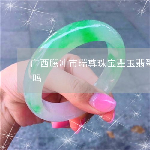 广西腾冲市瑞尊珠宝辈玉翡翠直间间是真的吗/2023080408692