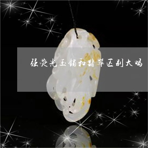 强荧光玉镯和翡翠区别大吗/2023092901677