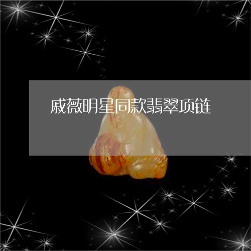 戚薇明星同款翡翠项链/2023082592129