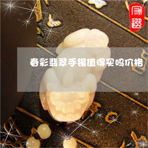 春彩翡翠手镯值得买吗价格/2023092881785