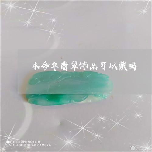 本命年翡翠饰品可以戴吗/2023100728591