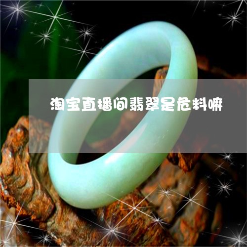 淘宝直播间翡翠是危料嘛/2023092839102