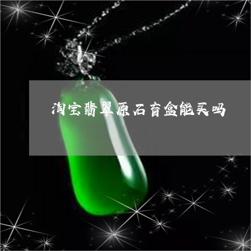 淘宝翡翠原石盲盒能买吗/2023092858793