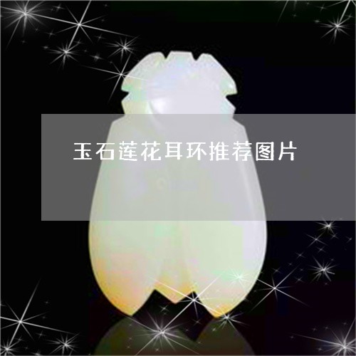 玉石莲花耳环推荐图片/2023082416445