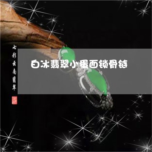 白冰翡翠小蛋面锁骨链/2023082508037