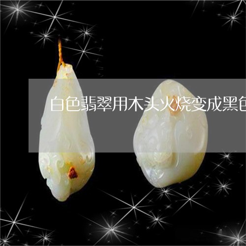 白色翡翠用木头火烧变成黑色是真的吗/2023080369512