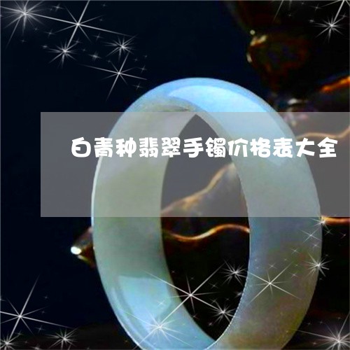 白青种翡翠手镯价格表大全/2023101722786