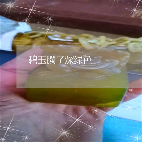 碧玉镯子深绿色/2023051827197