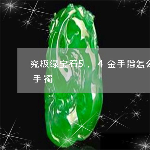 究极绿宝石5.4金手指怎么获取Maga手镯/2023080476220