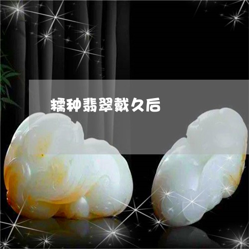 糯种翡翠戴久后/2023051880537