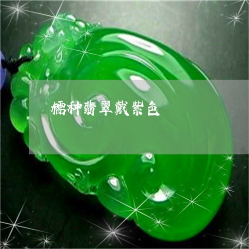 糯种翡翠戴紫色/2023051881848