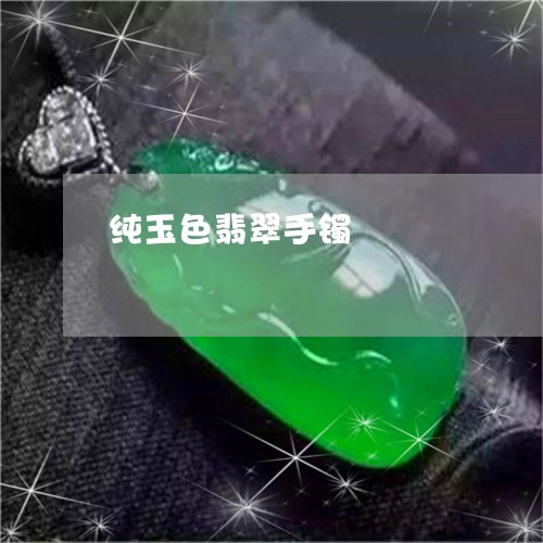 纯玉色翡翠手镯/2023051831713