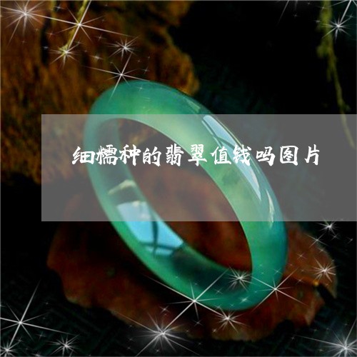 细糯种的翡翠值钱吗图片/2023100783934