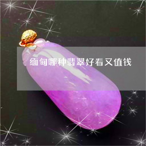 缅甸哪种翡翠好看又值钱/2023082606914