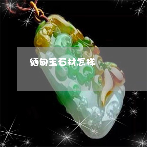 缅甸玉石材怎样/2023051813312