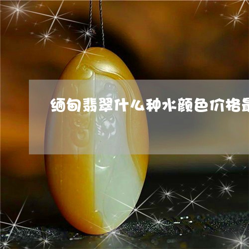 缅甸翡翠什么种水颜色价格最贵/2023101740755