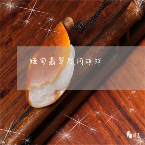 缅甸翡翠顾问琪琪/2023101890937