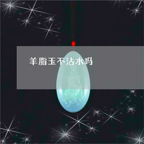 羊脂玉不沾水吗/2023051892653