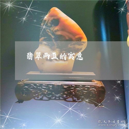 翡翠两豆的寓意/2023051788579