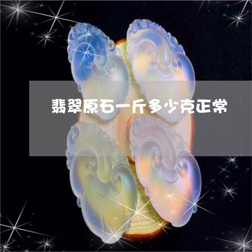 翡翠原石一斤多少克正常/2023102668514