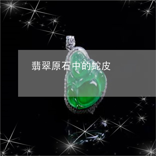 翡翠原石中的蛇皮/2023092325957