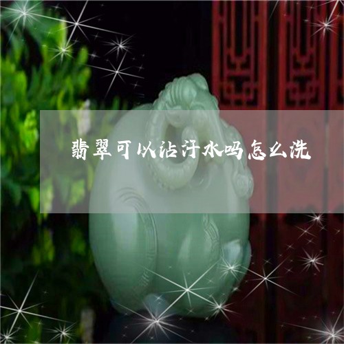 翡翠可以沾汗水吗怎么洗/2023102546062