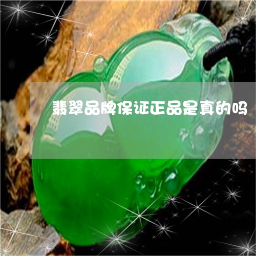 翡翠品牌保证正品是真的吗/2023102621086