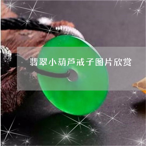 翡翠小葫芦戒子图片欣赏/2023100688841