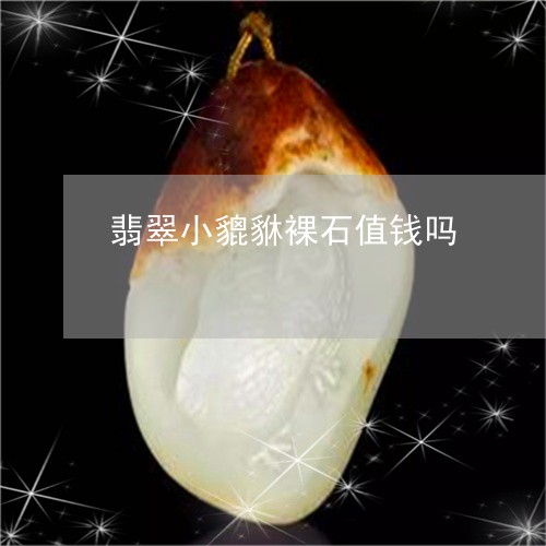 翡翠小貔貅裸石值钱吗/2023082535876