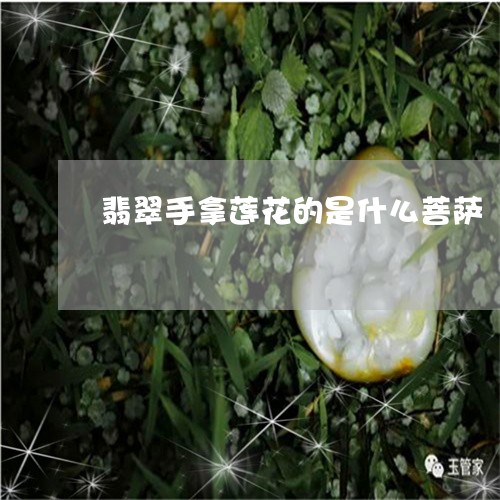 翡翠手拿莲花的是什么菩萨/2023101722636