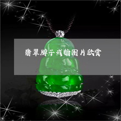 翡翠牌子戒指图片欣赏/2023082508311