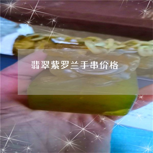 翡翠紫罗兰手串价格/2023091594788