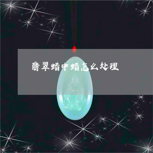 翡翠蜡中蜡怎么处理/2023091503048